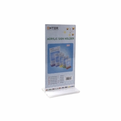 Kệ mica 2 mặt Enter E09 100x210mm đế lùa, Kệ menu nhà hàng, Standee mica để bàn, Bảng quét mã QR Code (20)