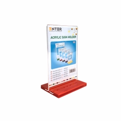 Kệ mica 2 mặt Enter E10 100x150mm đế lùa, Kệ menu nhà hàng, Standee mica để bàn, Bảng quét mã QR Code (20)