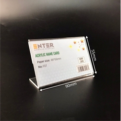 Kệ mica 1 mặt Enter F07-L 90x55mm, Kệ menu chữ L, Khung thông tin sản phẩm, Khung bảng giá, Kệ trưng bày để bàn (20)