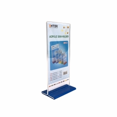 Kệ mica 2 mặt Enter E09-U 100x210mm đế lùa uốn bằng, Kệ menu nhà hàng, Standee mica để bàn, Bảng quét mã QR Code (20)