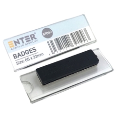 Phôi thẻ tên mica / bảng tên mica Enter BT042 / BT043 gắn nam châm N010 (10,50)