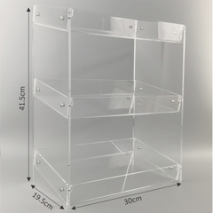 Kệ trưng bày DCHS mica Enter TBNS07 3 tầng 30x19.5x41.5cm