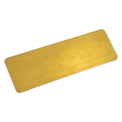 Phôi thẻ tên inox Enter BT048 / BT049 60x20mm vàng xước (10,50)