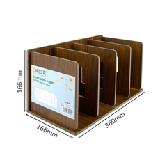 Giá đỡ tài liệu 4 ngăn gỗ Enter KG504 360x166x166mm
