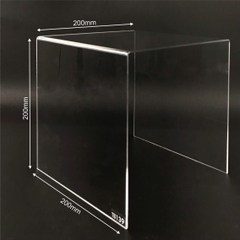 Kệ trưng bày mica 3 mặt uốn Enter TB139 200x200x200mm mica dày 3mm, Kệ livestream, Kệ mica chữ U trong suốt để đồ đa năng (20)