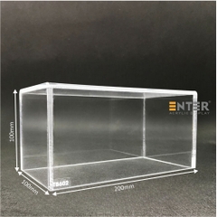 Hộp mica không nắp Enter TB602 100x200x100mm mica dày 5mm, Khay chia ngăn kéo hộc tủ, Khay nhựa đựng đồ dùng, Hộp chống bụi