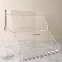 Kệ trưng bày gôm mica Enter TBNS19 3 tầng 29x27x29cm, Kệ mica