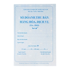 Sổ doanh thu bán hàng hoá, dịch vụ NY S1a-HKD 20x30cm 100 tờ A4 (5/25)
