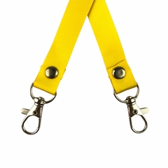 Dây đeo thẻ lụa 1.5cm đầu móc khóa [50] (100)