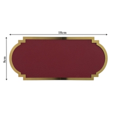Biển số phòng da BP02 chữ nhật viền inox, Bảng số chung cư, khách sạn, toà nhà