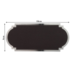 Biển số phòng da BP02 chữ nhật viền inox, Bảng số chung cư, khách sạn, toà nhà