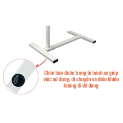 Bàn di động Enter BG106 60x40cm, Bàn nâng hạ đa năng, Bàn gỗ đa chức năng, Bàn gấp gọn thông minh
