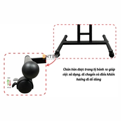 Bàn gỗ di động Enter BG103 60x40cm, Bàn nâng hạ đa năng, Bàn gỗ đa chức năng, Bàn gấp gọn thông minh