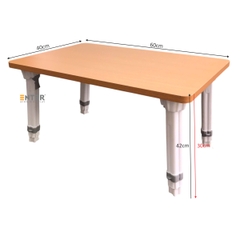 Bàn gỗ xếp Enter BG116 60x40x42cm, Bàn gấp gọn, Bàn xếp