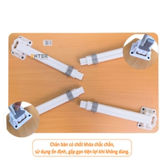 Bàn gỗ xếp Enter BG116 60x40x42cm, Bàn gấp gọn, Bàn xếp