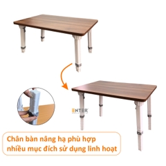 Bàn gỗ xếp Enter BG116 60x40x42cm, Bàn gấp gọn, Bàn xếp