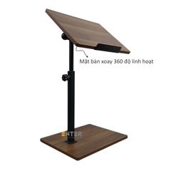 Bàn nâng hạ di động Enter BG112 44x34x66cm, Bàn gỗ đa chức năng, Bàn di động