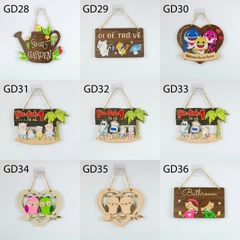 Bảng gỗ treo có nội dung