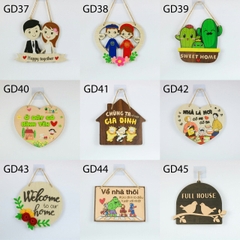Bảng gỗ treo có nội dung