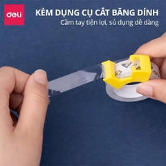 Băng keo đa năng trong suốt Deli A696 18mmx20yard (16)