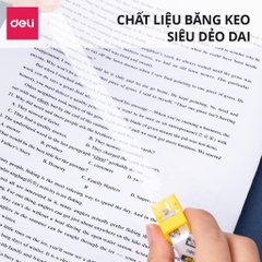 Băng keo đa năng trong suốt Deli A696 18mmx20yard (16)