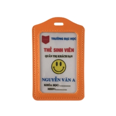 Bao đựng thẻ da 5.5x8.5cm 1 mặt đứng (50)