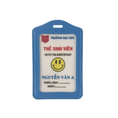 Bao đựng thẻ da 5.5x8.5cm 2 mặt kiếng đứng (50)