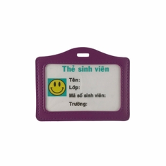 Bao đựng thẻ da 8.5x5.5cm 1 mặt ngang (50)