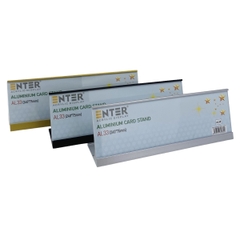 Bảng thông tin để bàn nhôm Enter AL33 240x75mm, Biển chức danh, Bảng tên để bàn, Kệ chức vụ (20)