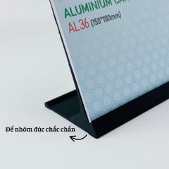 Bảng thông tin để bàn nhôm Enter AL36 150x100mm, Khung thông tin sản phẩm, Khung bảng giá, Kệ trưng bày để bàn (20)