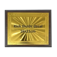 Bảng vinh danh gỗ 20x25cm / 24x31cm màu Cherry
