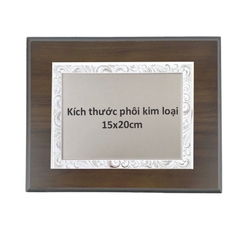 Bảng vinh danh gỗ 20x25cm / 24x31cm màu Cherry