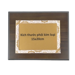 Bảng vinh danh gỗ 20x25cm / 24x31cm màu Cherry