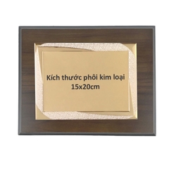 Bảng vinh danh gỗ 20x25cm / 24x31cm màu Cherry