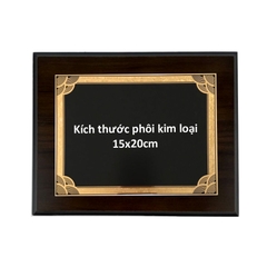 Bảng vinh danh gỗ 20x25cm / 24x31cm màu Cherry