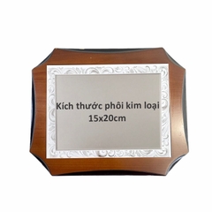 Bảng vinh danh gỗ 22x27cm cao cấp vát góc