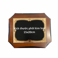 Bảng vinh danh gỗ 22x27cm cao cấp vát góc