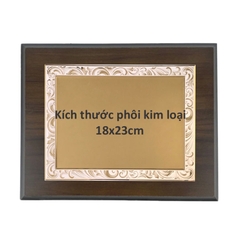 Bảng vinh danh gỗ 20x25cm / 24x31cm màu Cherry