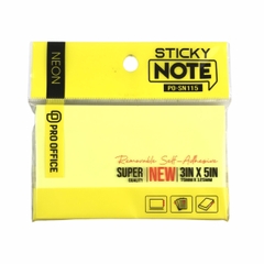 Giấy note Pro Office PO-SN112 / PO-SN113 / PO-SN114 /PO-SN115 vàng neon (12)