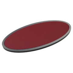 Biển số phòng da BP01 oval viền inox, Bảng số chung cư, khách sạn, toà nhà