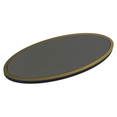 Biển số phòng da BP01 oval viền inox, Bảng số chung cư, khách sạn, toà nhà