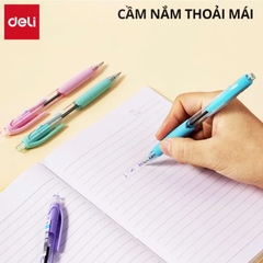 Bút bi Deli Q41-BL 0.7mm xanh dương (12)