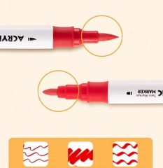Bút lông màu 2 đầu Acrylic Marker Deli HM924