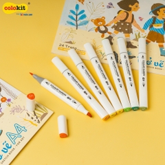 Bút lông màu 2 đầu TL Colokit AM-C001 / AM-C002
