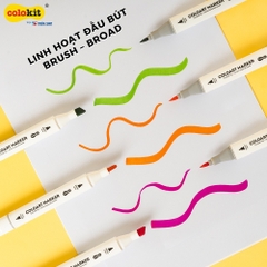 Bút lông màu 2 đầu TL Colokit AM-C001 / AM-C002