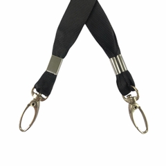 Dây đeo thẻ lụa 1.5cm đầu móc xoay [50] (100)