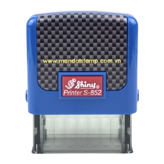 Dấu - Thẻ mực Shiny S852 38x14mm trắng