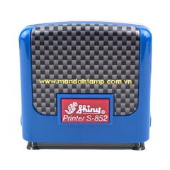 Dấu - Thẻ mực Shiny S852 38x14mm trắng
