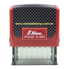 Dấu - Thẻ mực Shiny S853 47x18mm