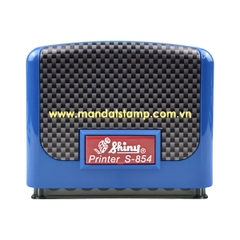 Dấu - Thẻ mực Shiny S854 58x22mm trắng